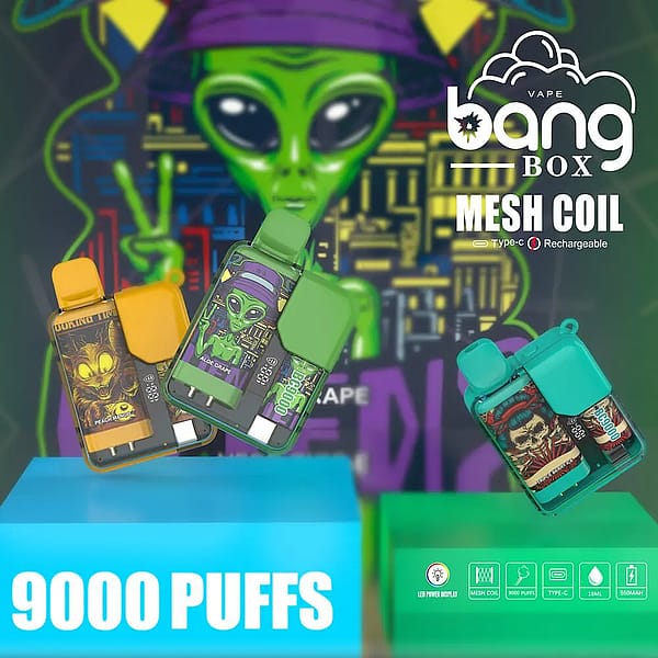 Experience Premium Vaping with Bang Box 9000 at BangVapes